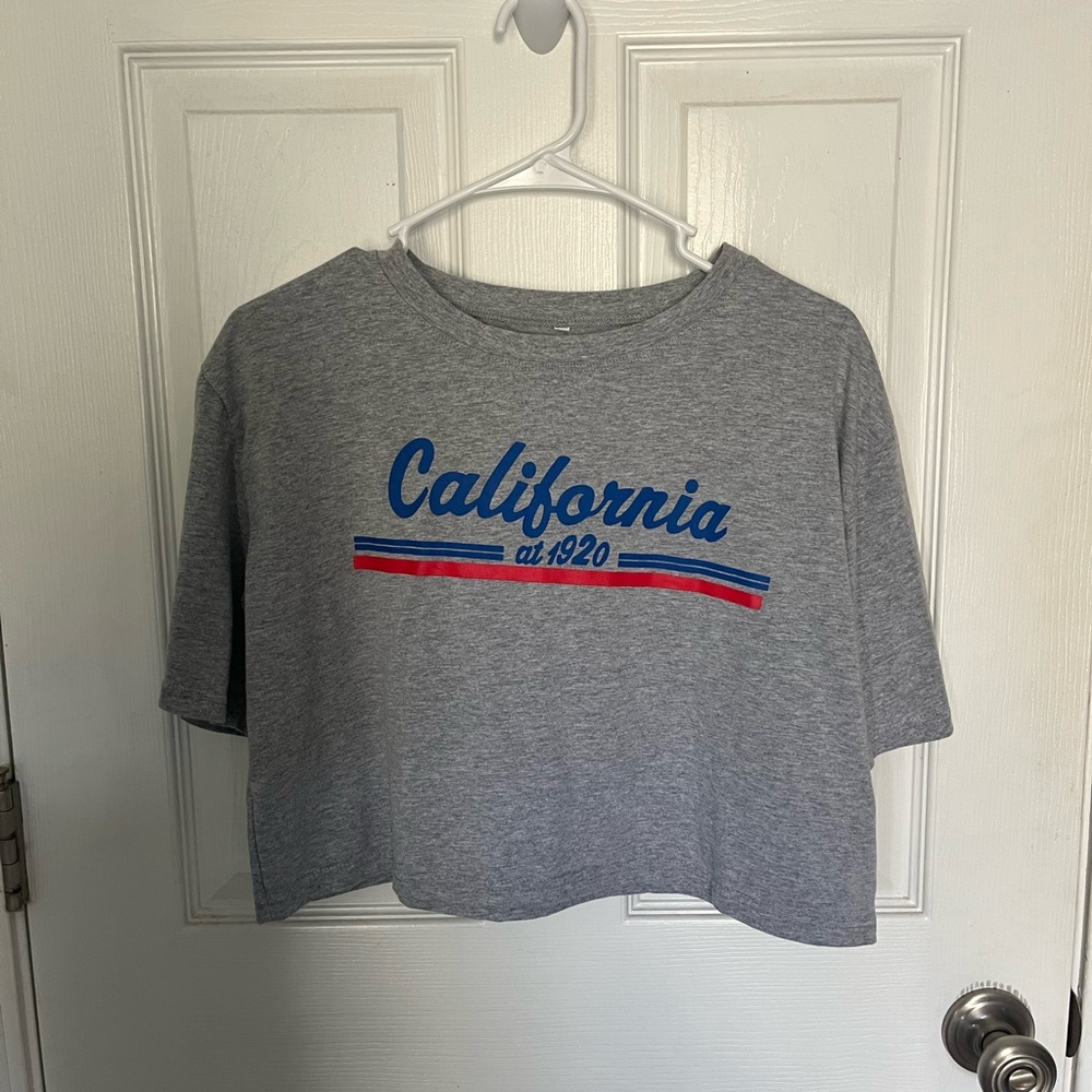 Grey crop top